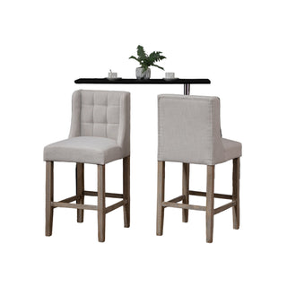 Tufted Counter Bar Stool Set
