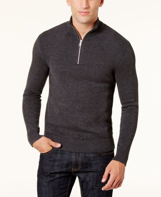 Langley Ribbed Quarter-Zip Sweater
