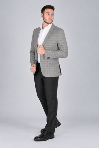 Callen Grey Wool-Blend Jacket