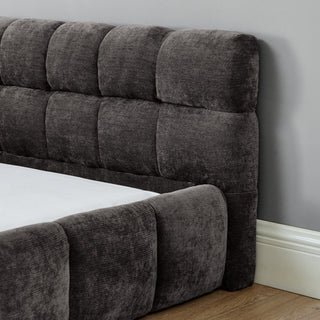 Crescent Valley Chenille Upholstered Platform Bed