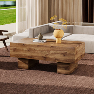 Wooden Block Coffee Table