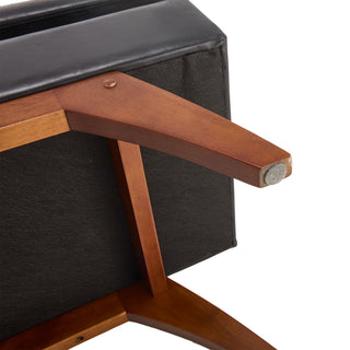 Teddy Wool Fabric Storage Footstool