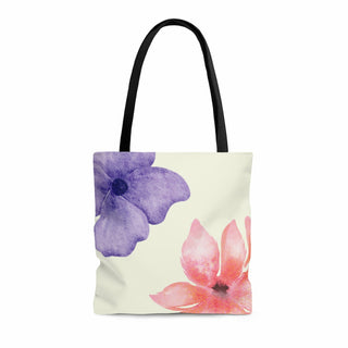 Fresh Floral Print Tote Bag