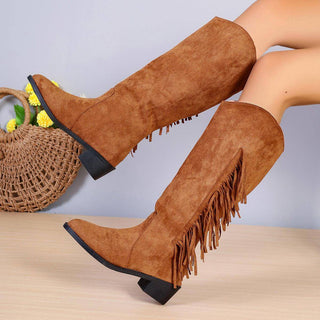 Marfa Fringe Western Boots
