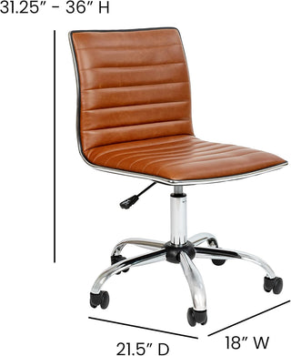 Vinyl Chrome Office Chair