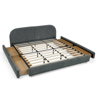 Qualicum Curved Headboard Storage Bed