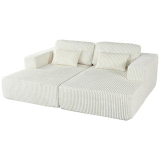 86" Corduroy Double Sofa Bed