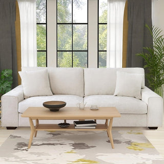 Beige Chenille Recliner Sofa – view 8