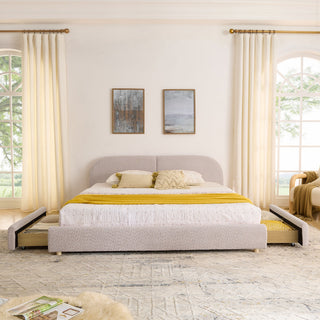 Qualicum Curved Headboard Storage Bed