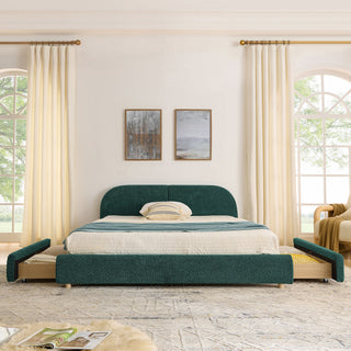 Qualicum Curved Headboard Storage Bed