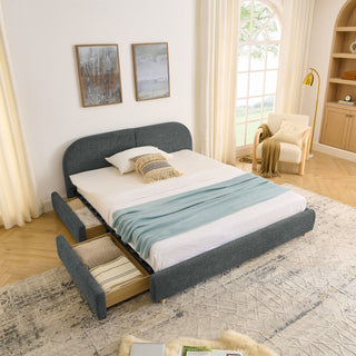 Qualicum Curved Headboard Storage Bed