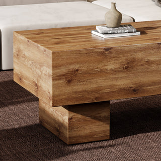Wooden Block Coffee Table