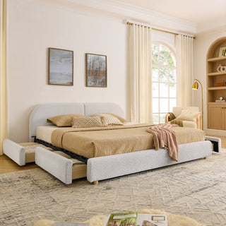 Qualicum Curved Headboard Storage Bed