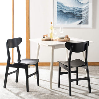Retro Wood Dining Chair Set Of 2
