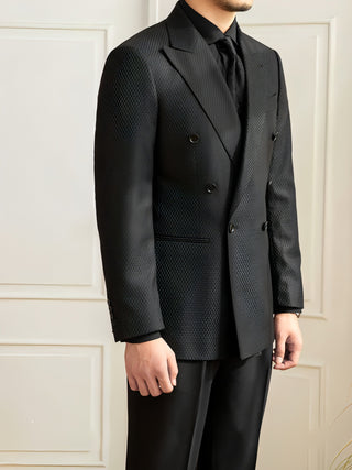 Texture Plaid Suit