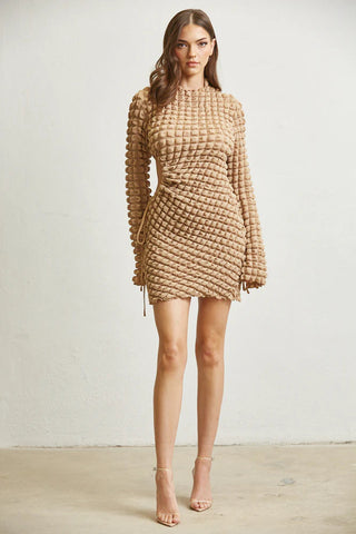 Pemberton Cutout Waffle Dress