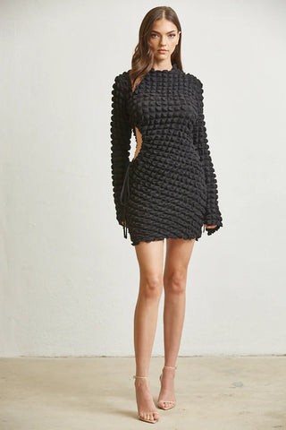 Pemberton Cutout Waffle Dress