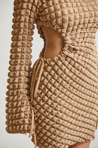 Pemberton Cutout Waffle Dress