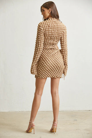 Pemberton Cutout Waffle Dress