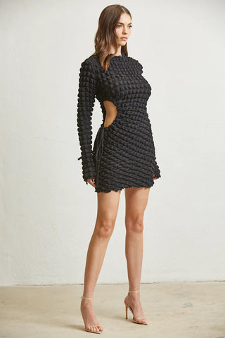 Pemberton Cutout Waffle Dress