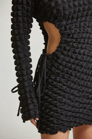 Pemberton Cutout Waffle Dress