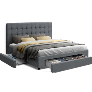 Fieldbrook Tufted Upholstered Storage Bed