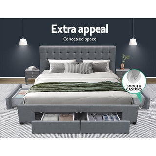 Fieldbrook Tufted Upholstered Storage Bed