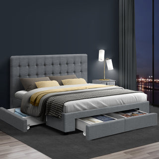 Fieldbrook Tufted Upholstered Storage Bed