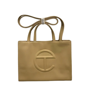 TELFAR Medium Shopping Bag - Cream Vegan Leather