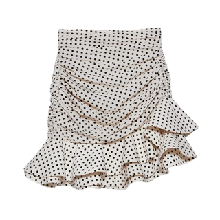 Zara Polka Dot Ruffled Mini Skirt