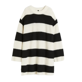 Zara Striped Oversized Knit Dress