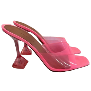 Amina Muaddi Lupita PVC Mules