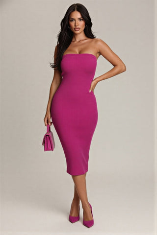 Mariposa Strapless Midi Dress