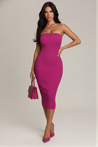 Mariposa Strapless Midi Dress