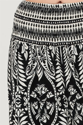 Port Moody Smocked Waist Floral Pants