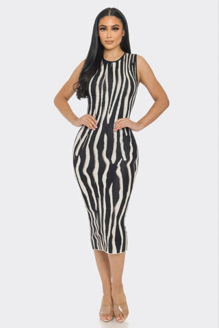 Truckee Printed Sweater Midi Dress