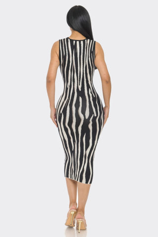 Truckee Printed Sweater Midi Dress