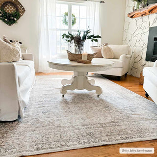 Low-Pile Neutral Area Rug