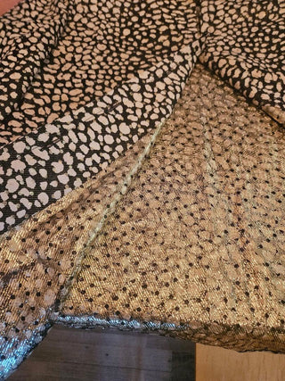 Valentino Miss V Vintage Metallic Silk Animal Print Blouse, pre-loved – view 6