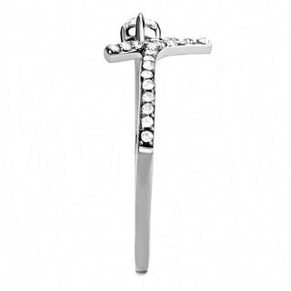 Stainless Steel Ring AAA Grade CZ