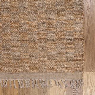 Checkered Jute Area Rug