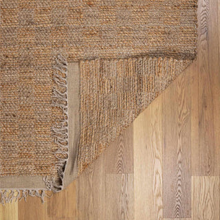Checkered Jute Area Rug