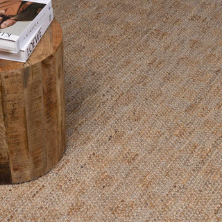 Checkered Jute Area Rug