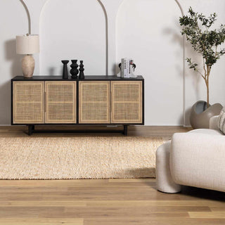 Checkered Jute Area Rug