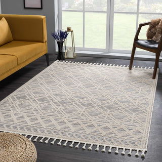 Embossed Medium-Pile Area Rug