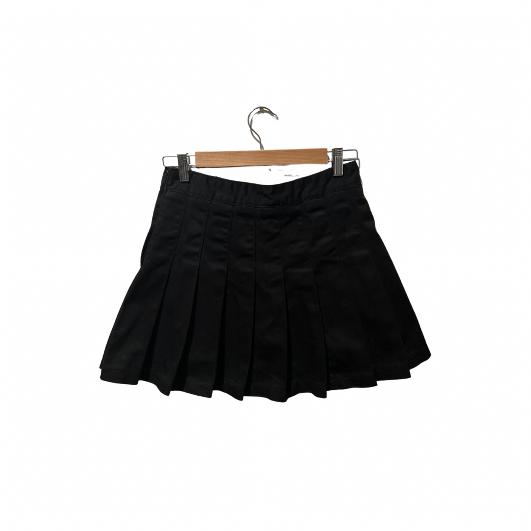 Pleated Zip-Up Skirt