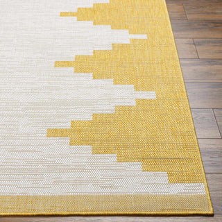 Machine-Woven Aztec-Inspired Rug