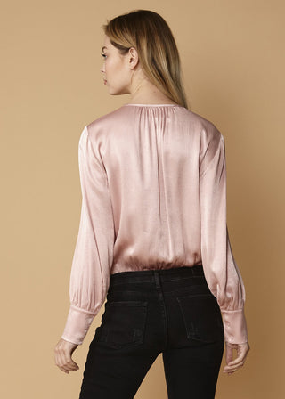 Andrea Tie Neck Long Sleeve Bodysuit