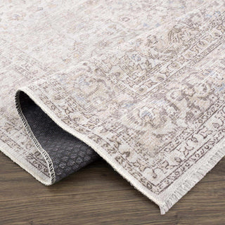 Low-Pile Neutral Area Rug