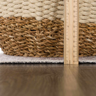 Low-Pile Neutral Area Rug